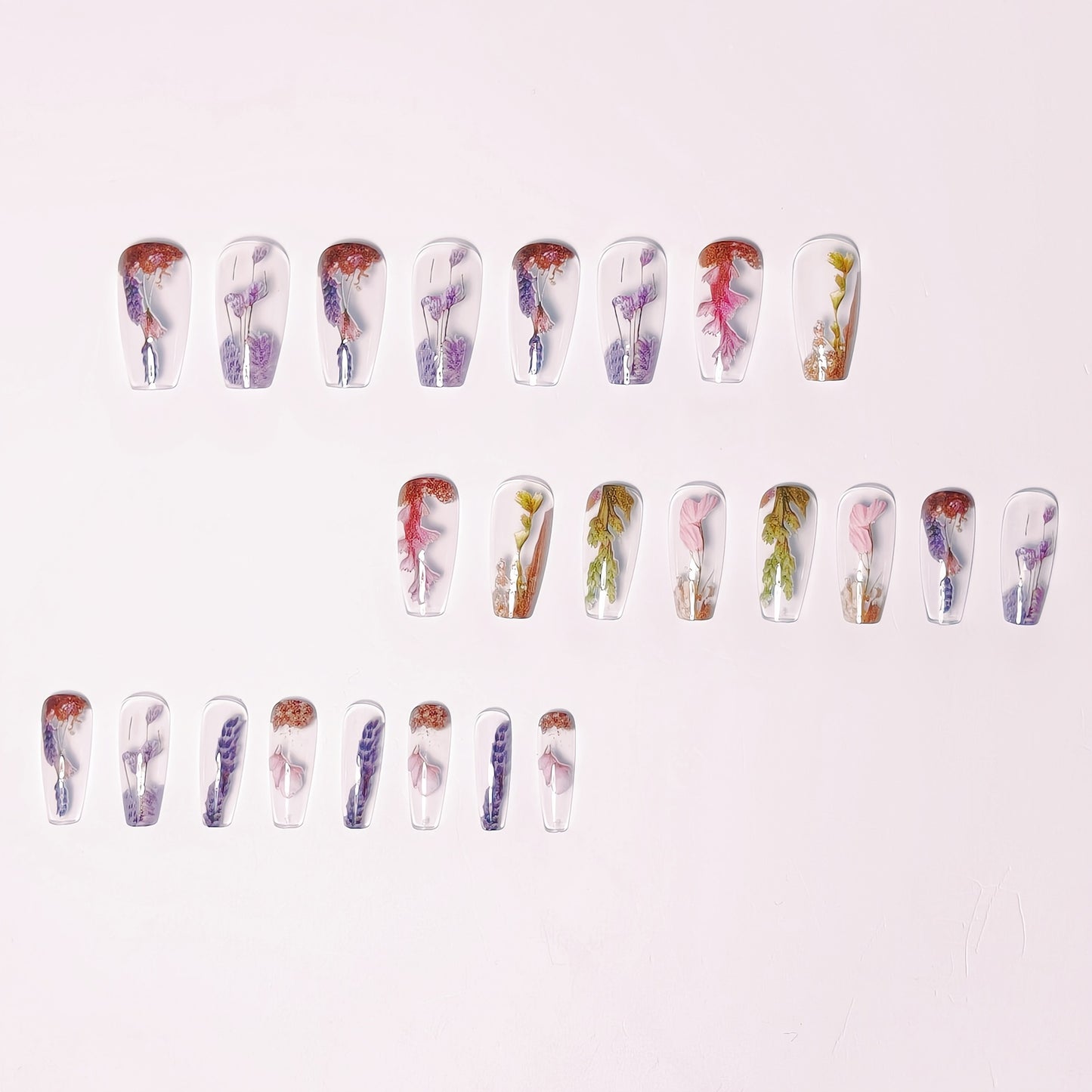Floral Dipped Nail Art Acalora