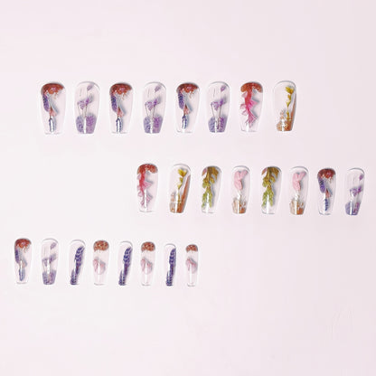 Floral Dipped Nail Art Acalora