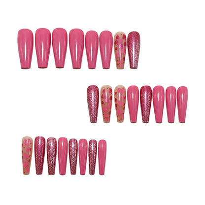 Artificial nails with heart design Acalora