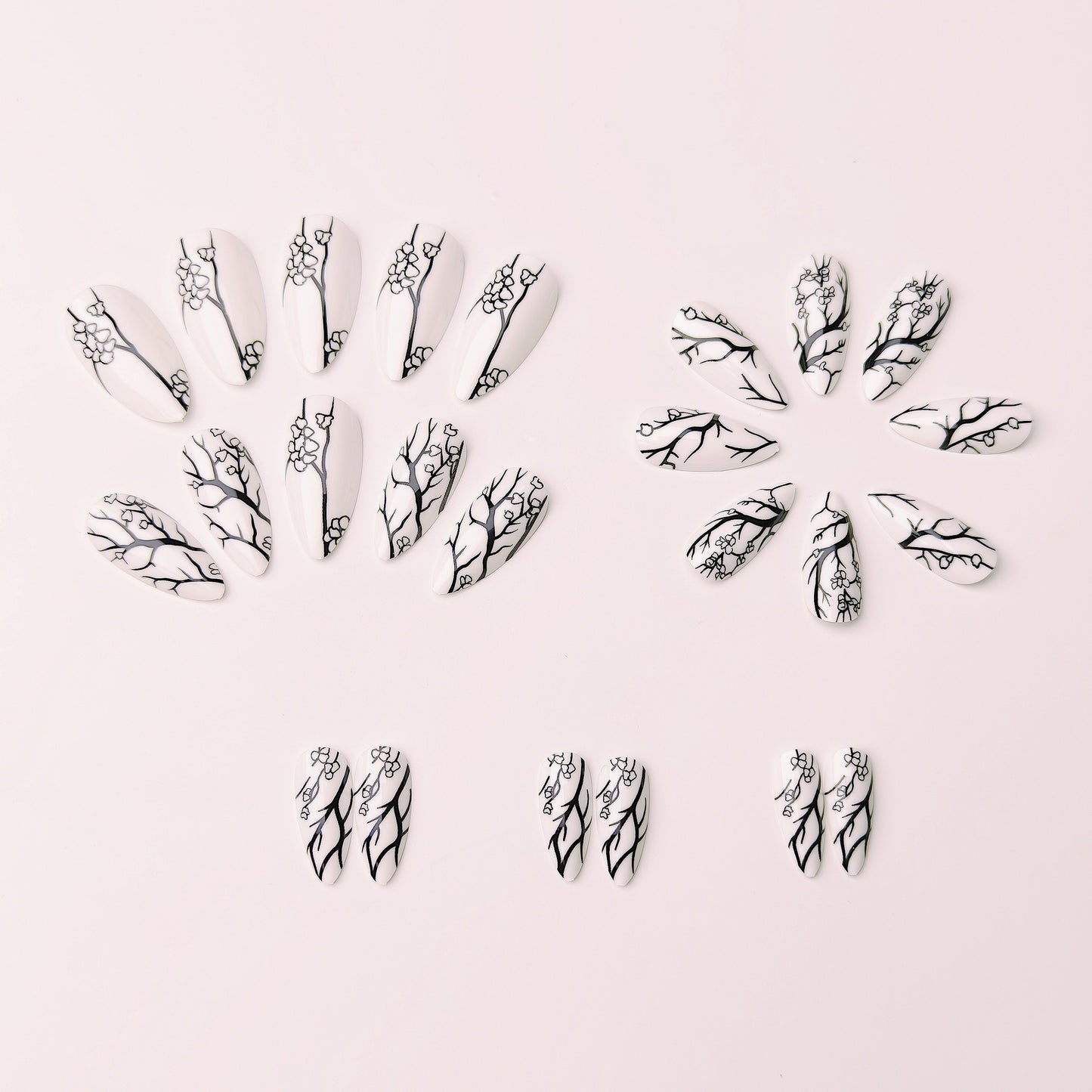 Artistic Branch Pattern Nail Art Acalora