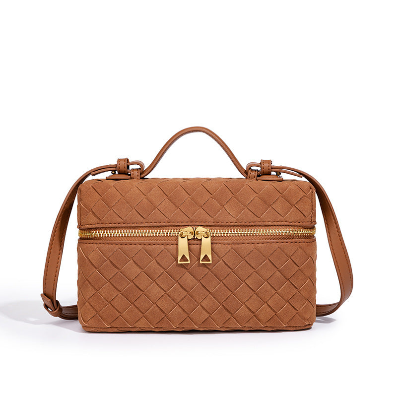 Handcrafted Textured Leather Crossbody Bag Acalora