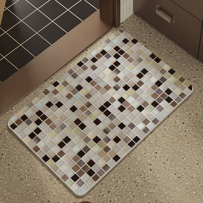 Mosaic Design Bath Mat