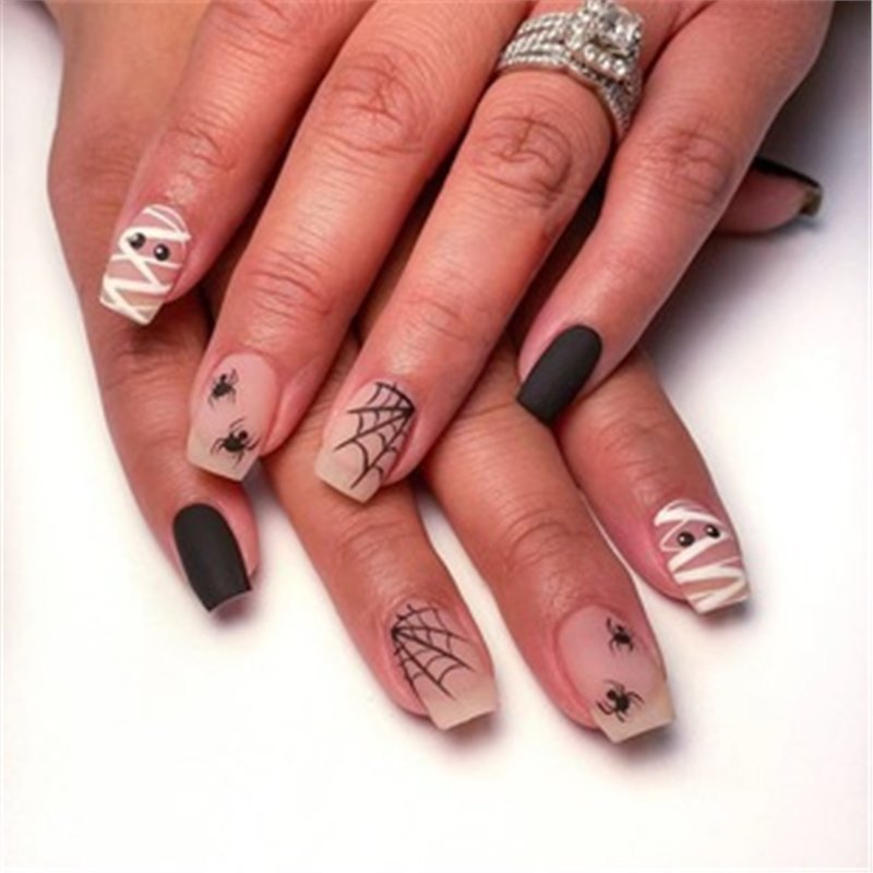 Artistic Press-On Nail Set with Premium Embellishments Acalora