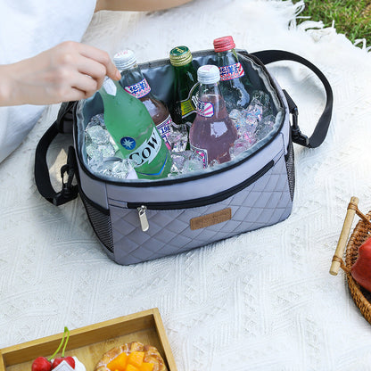 Women's insulated cooler bag with multiple compartments Skanto