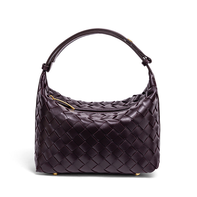 Handmade Woven Leather Mini Bag Acalora