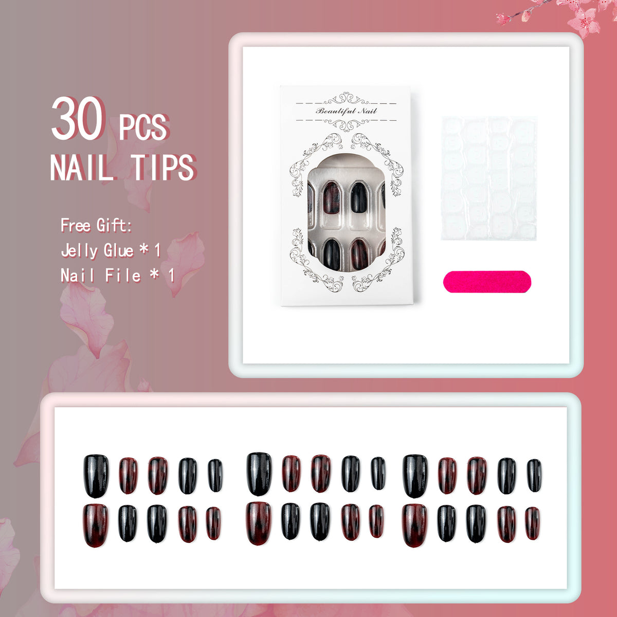 Glamorous art nails in elegant design Acalora
