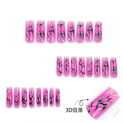 Artifical nails with floral and artistic design Acalora