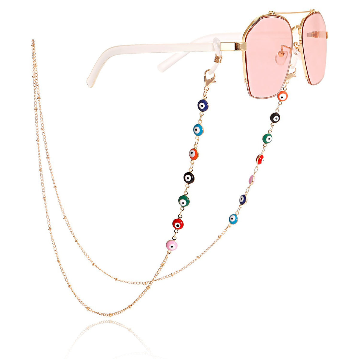 Stylish Sunglasses with Decorative Chain Acalora