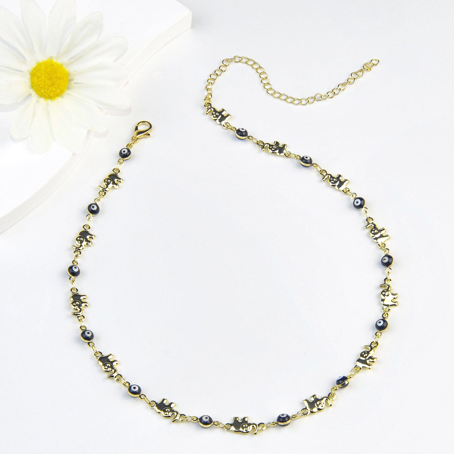 Colorful Elephant Charm Eyewear Chain Acalora
