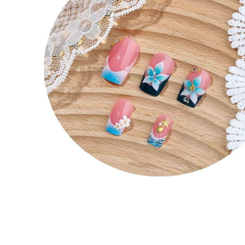 Floral 3D Decorative Nail Art Extensions Acalora