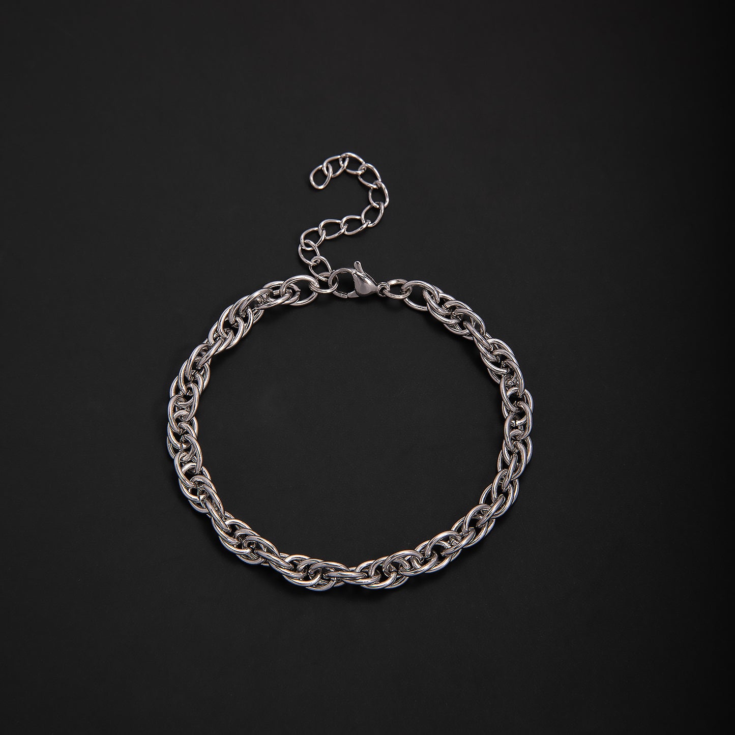Textured Chain Link Bracelet Acalora