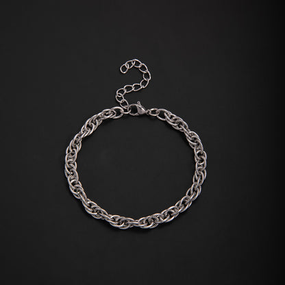 Textured Chain Link Bracelet Acalora