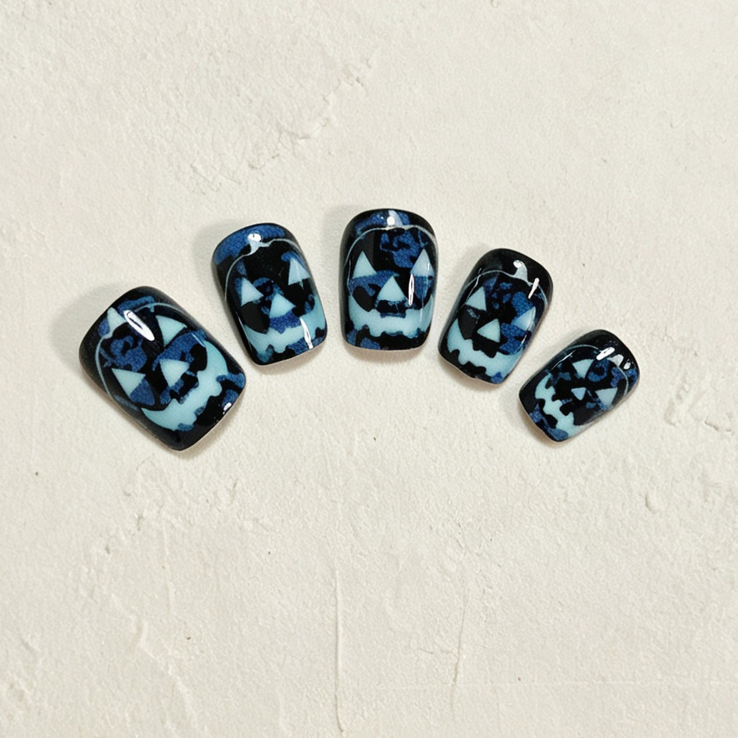 Halloween Glow-in-the-Dark Press-On Nail Art Acalora