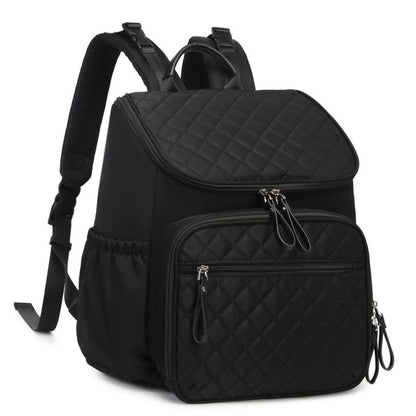 Quilted Multi-Pocket Backpack Acalora