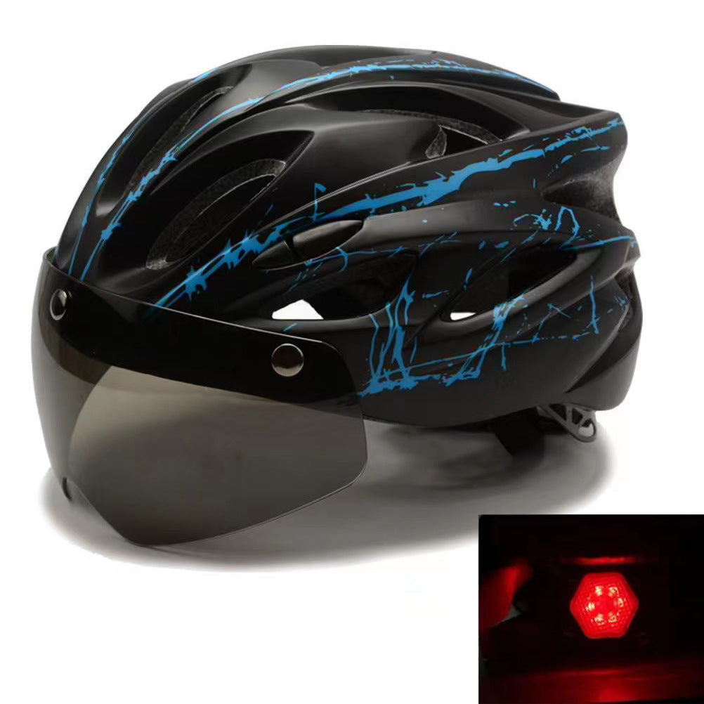Bicycle helmet with integrated sun visor and optimal ventilation Karnz
