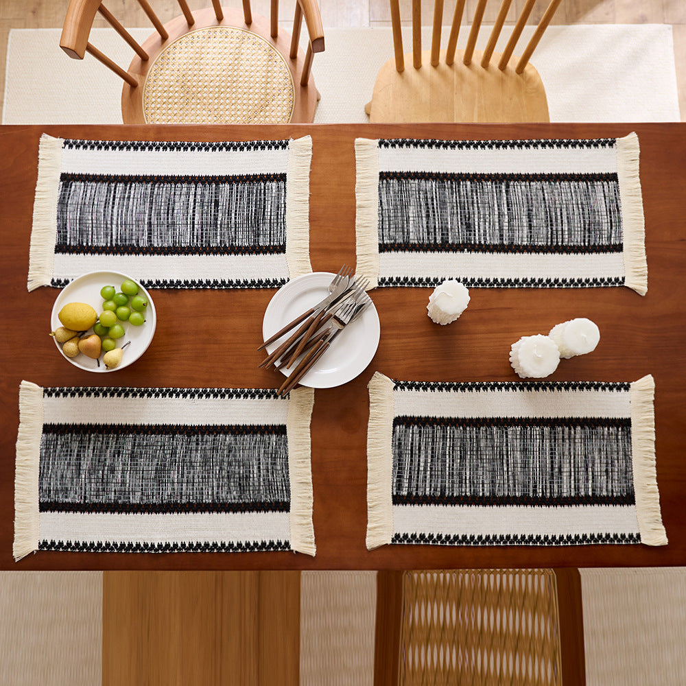Chic Fringed Table Placemats