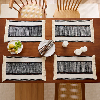 Chic Fringed Table Placemats