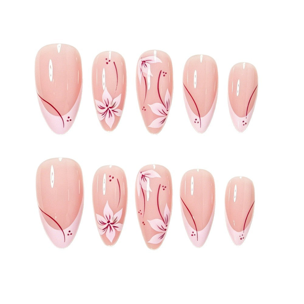 Artistic Floral Nail Tips Acalora