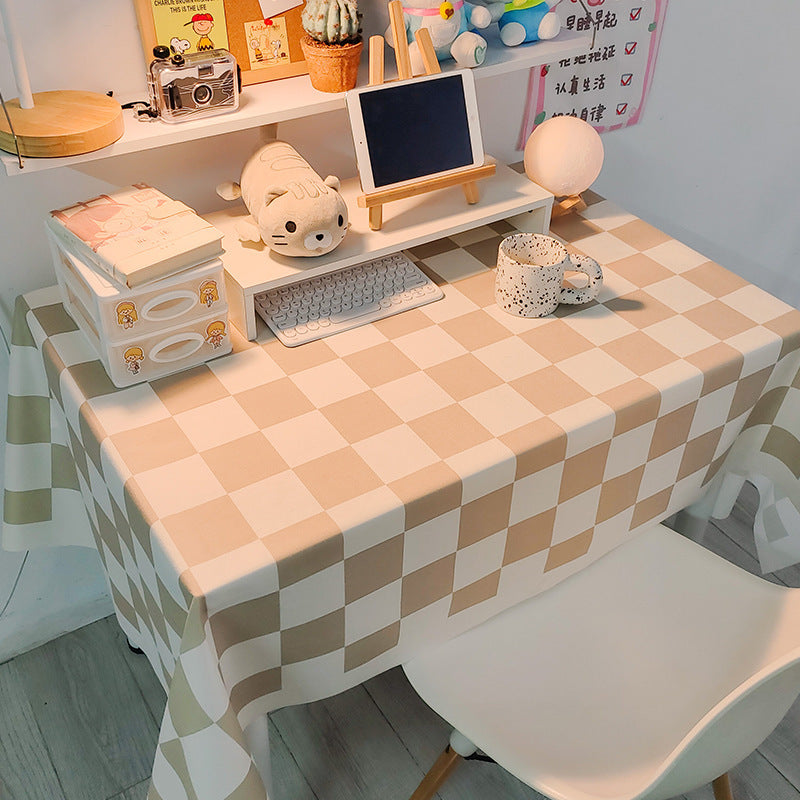 Decorative Checked Tablecloth