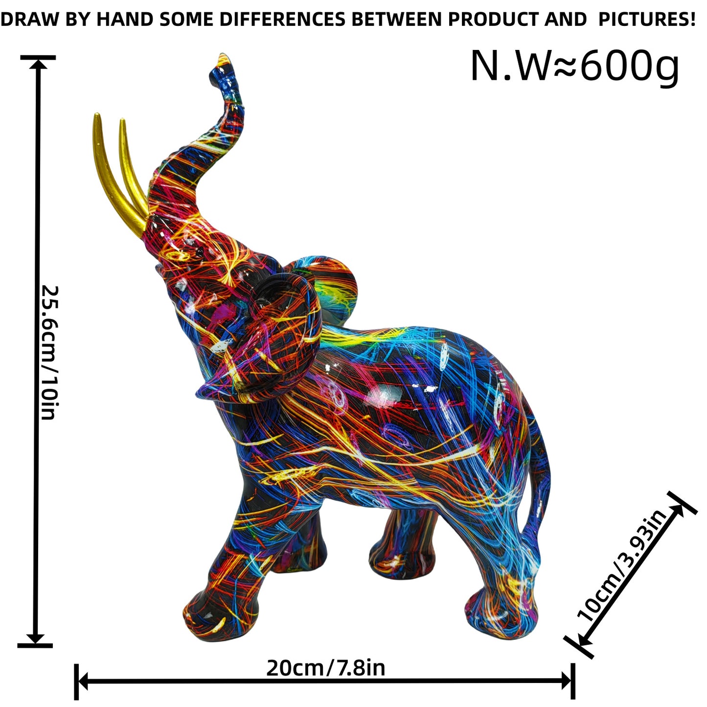 Artistic Elephant Figure Acalora