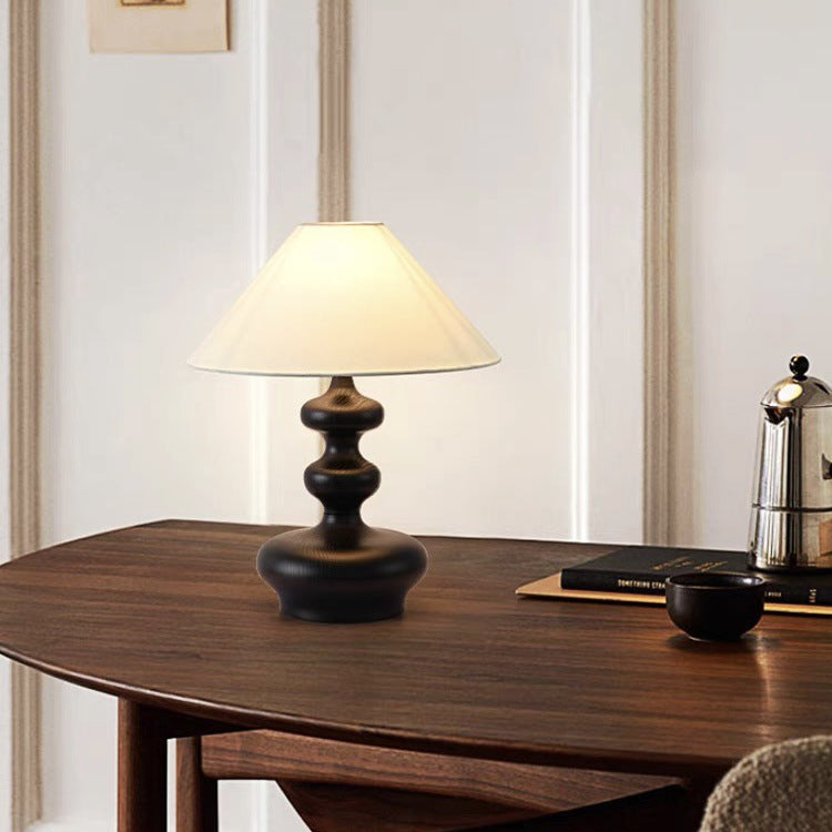 Elegant Table Lamp with Textured Base