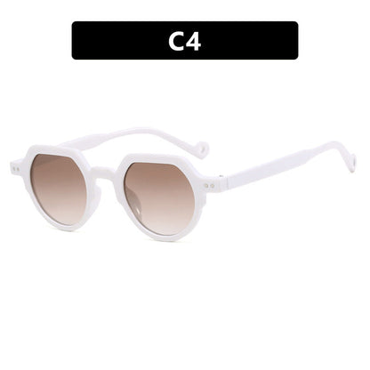 Women's geometric sunglasses with protective UV filter and robust frame Karnz
