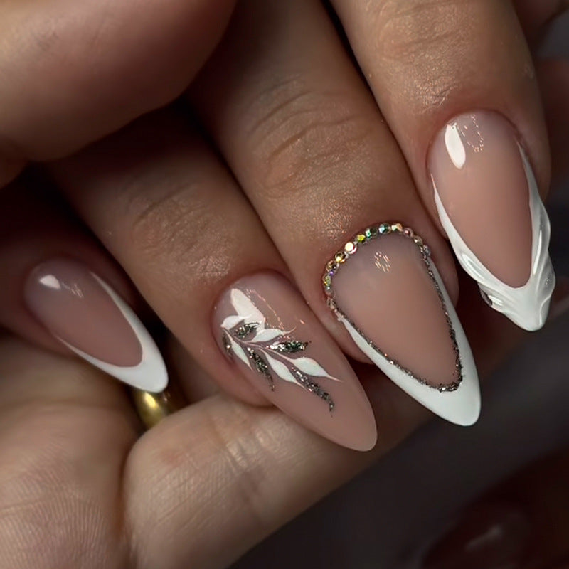 Elegant Floral Press-On Nail Art Kit Acalora