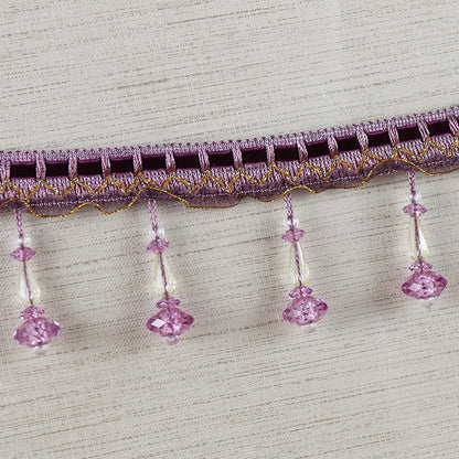 Decorative lace trim with pearls Acalora