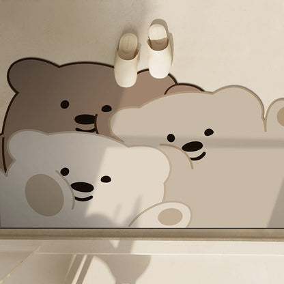 Cute Penguin-Themed Bath Mat