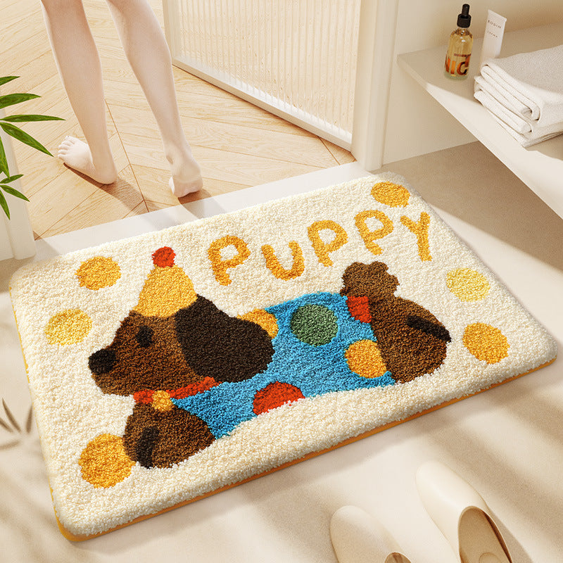 Cute Cartoon Cat Bath Rug
