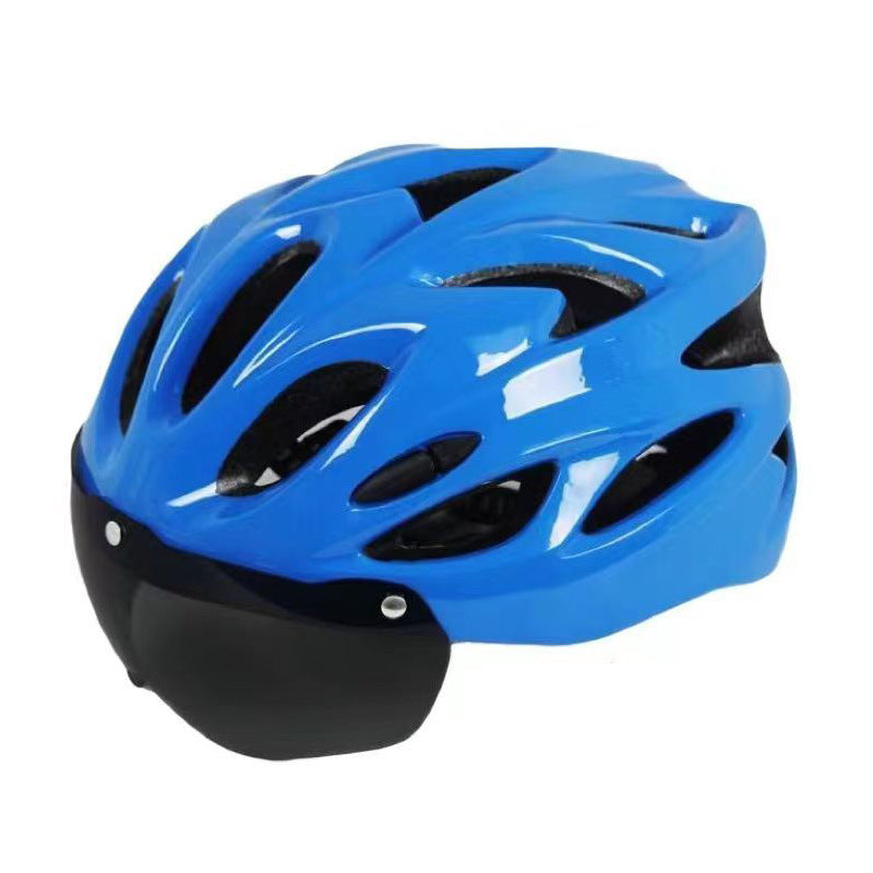 Bicycle helmet with integrated sun visor and optimal ventilation Karnz