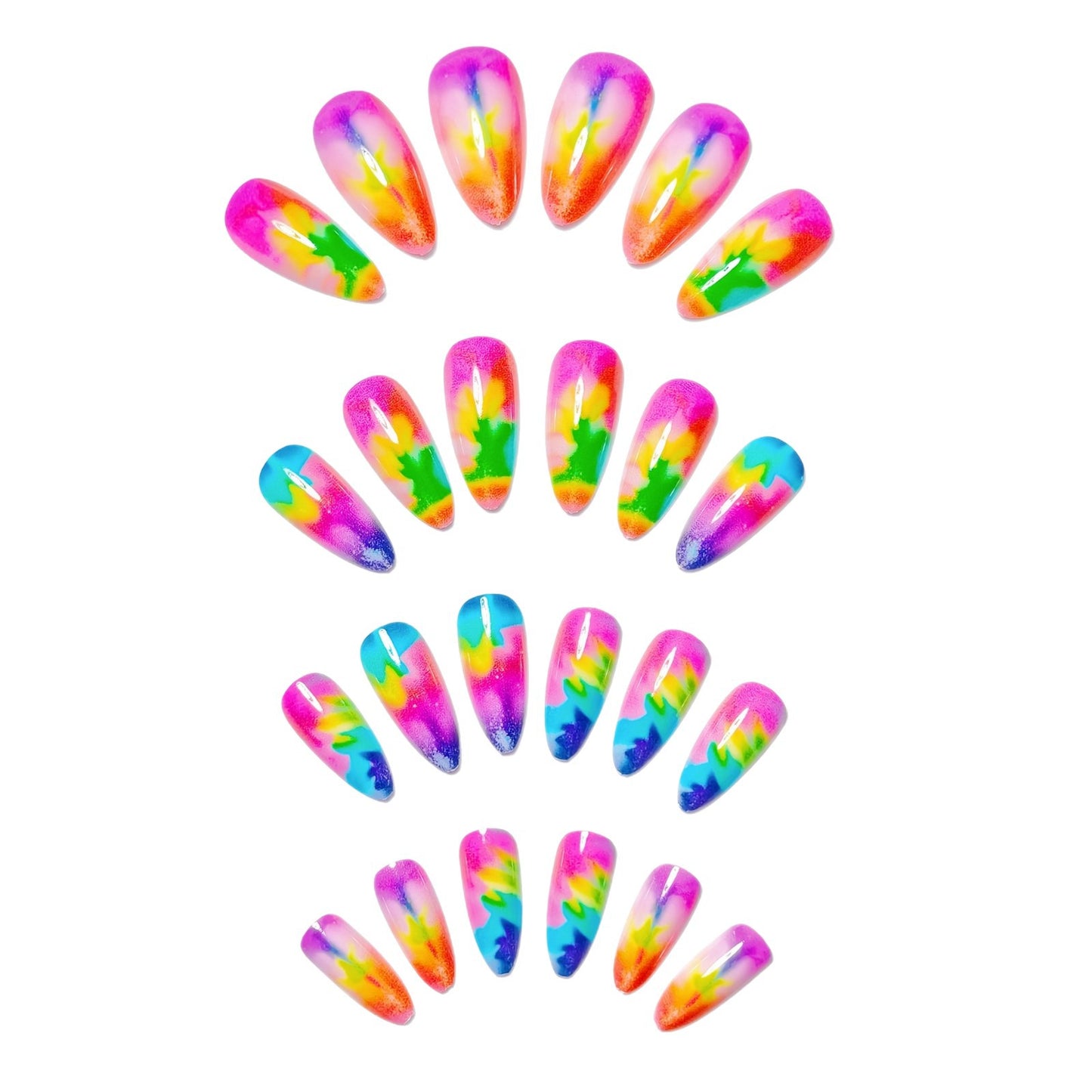 Abstract Swirl Nail Art Acalora