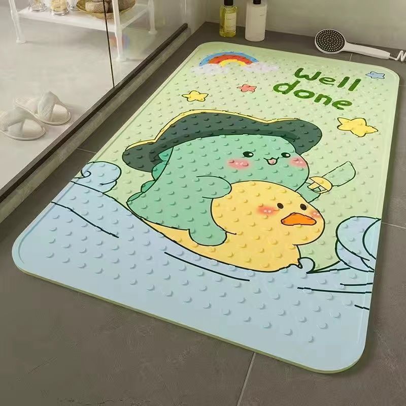 Cartoon-Themed Bath Mat