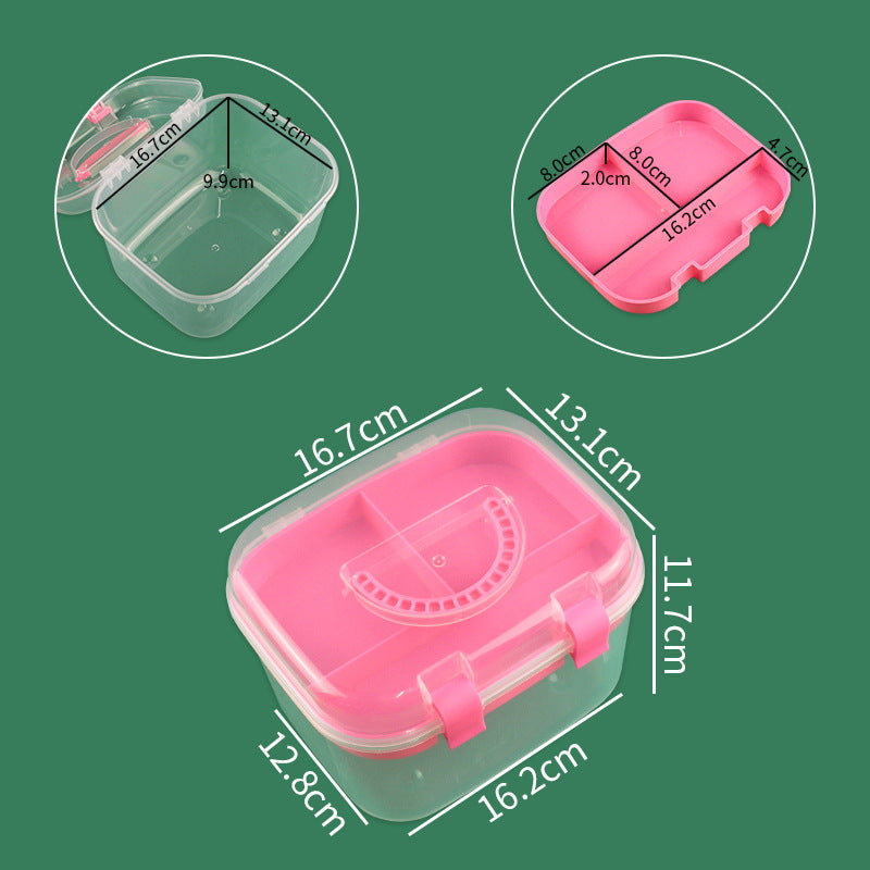 Multi-Compartment Food Storage Box Acalora