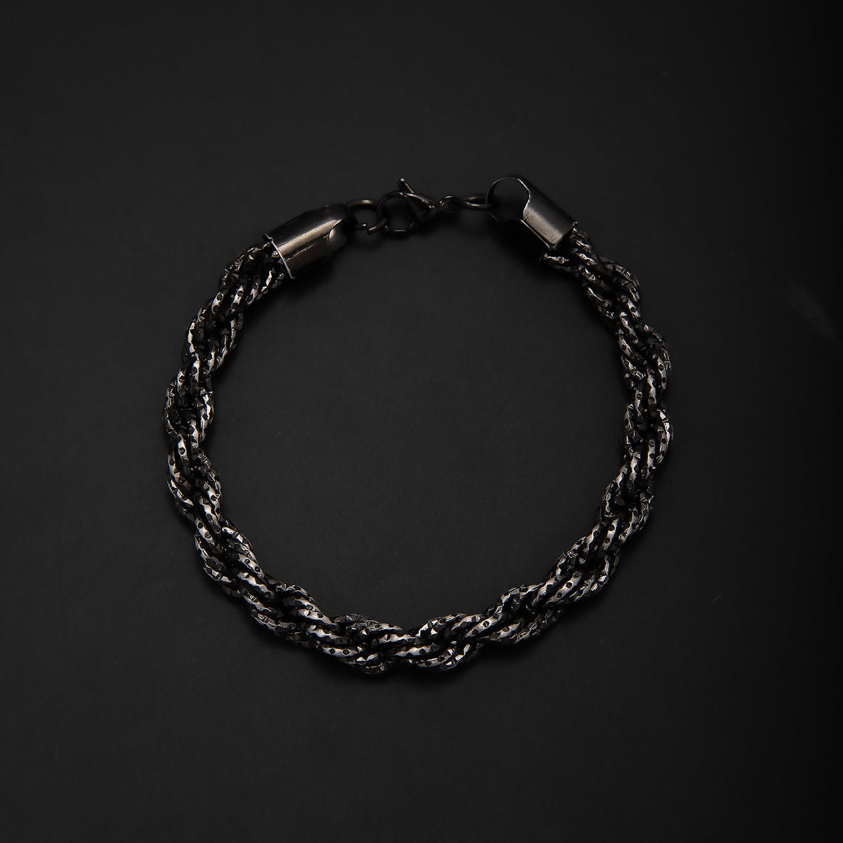 Braided Gold Statement Bracelet Acalora