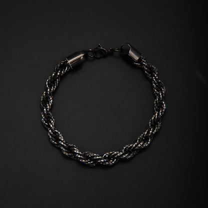 Braided Gold Statement Bracelet Acalora