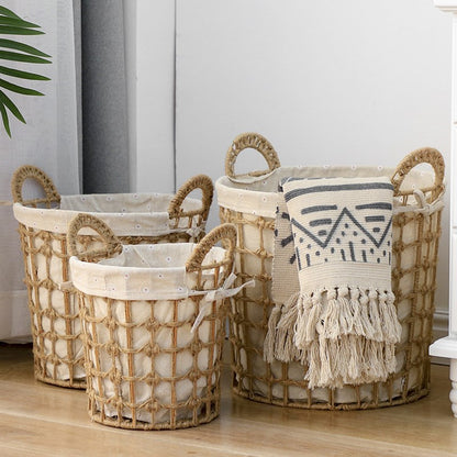Natural Fiber Decorative Storage Baskets Acalora
