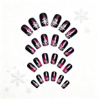 Winter-Themed Detailed Nail Art Acalora