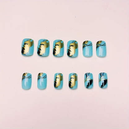 Artistic Marble Effect Nail Design Acalora