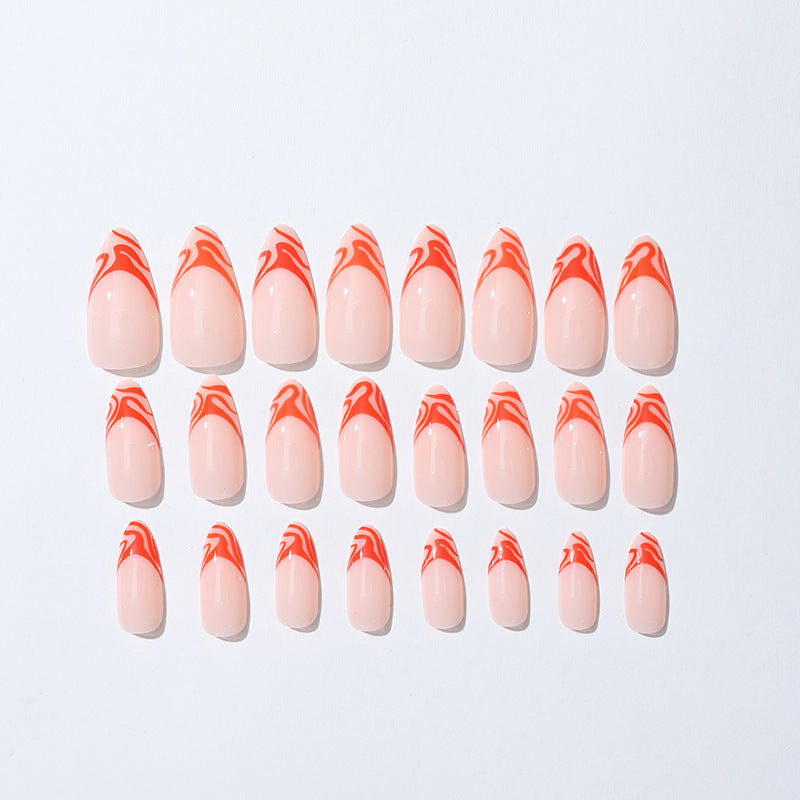 Artistic Flame-Design Press-On Nail Kit Acalora