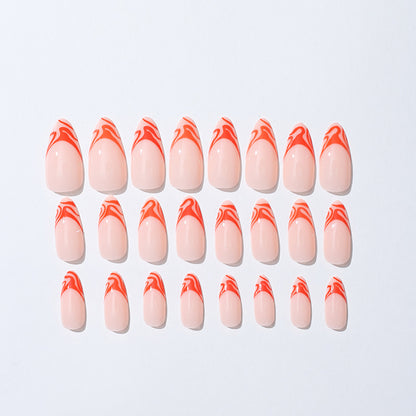 Artistic Flame-Design Press-On Nail Kit Acalora