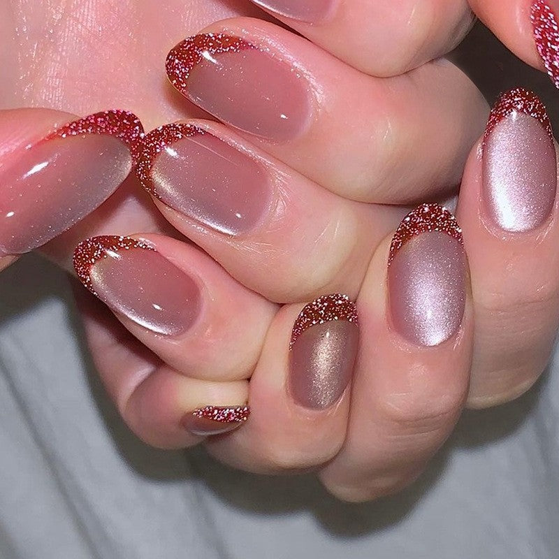 Glossy Gel Press-On Nail Set Acalora