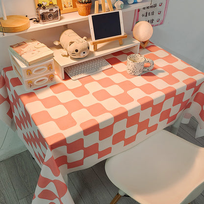 Decorative Checked Tablecloth