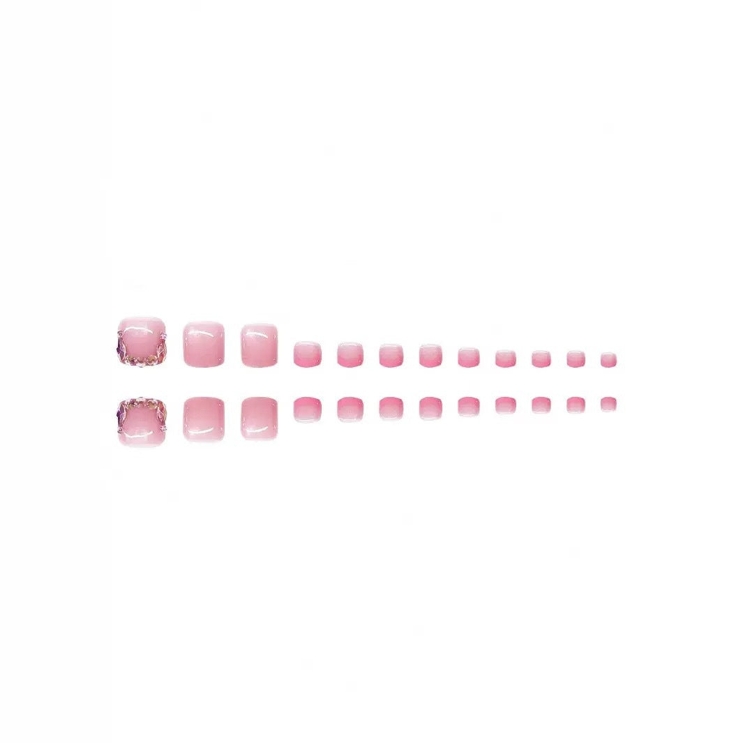 Decorative Nail Art Set with Rhinestone Accents Acalora