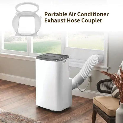 Skanto Universal Window Fan Adapter One Size Fits All with Circular Exhaust Collar and Quick Connect Flange for Portable Air Conditioners Skanto