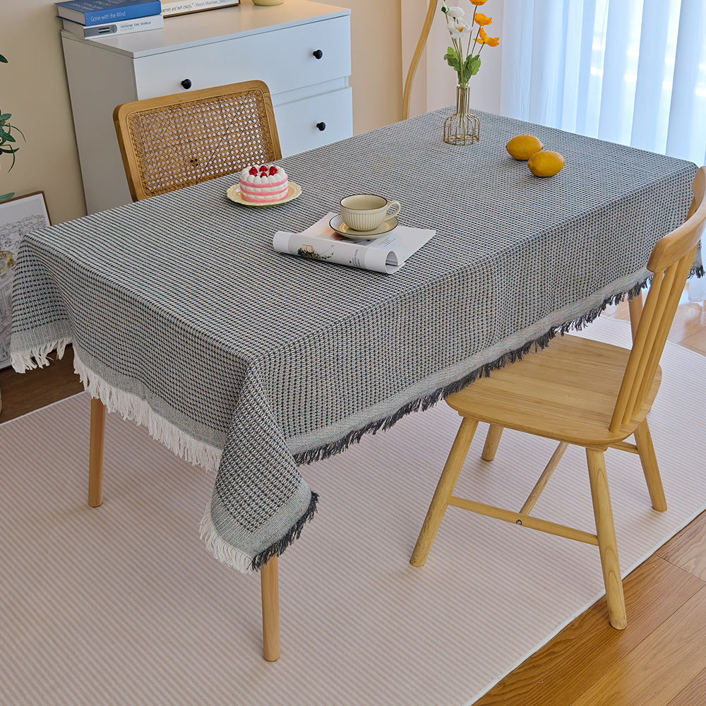 Decorative Fringed Tablecloth