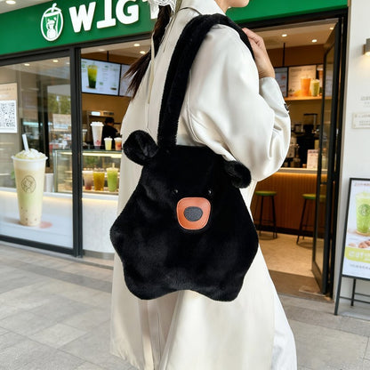 Plush Bear-Themed Tote Bag Acalora