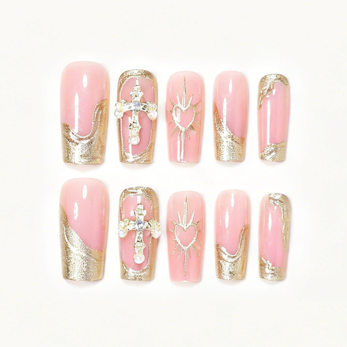 Decorative Long Acrylic Nail Tips Acalora