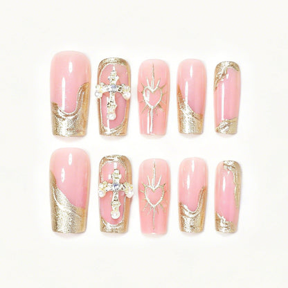 Decorative Long Acrylic Nail Tips Acalora