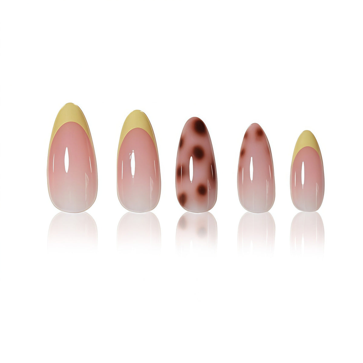 Elegant Gradient Press-On Nail Art Acalora